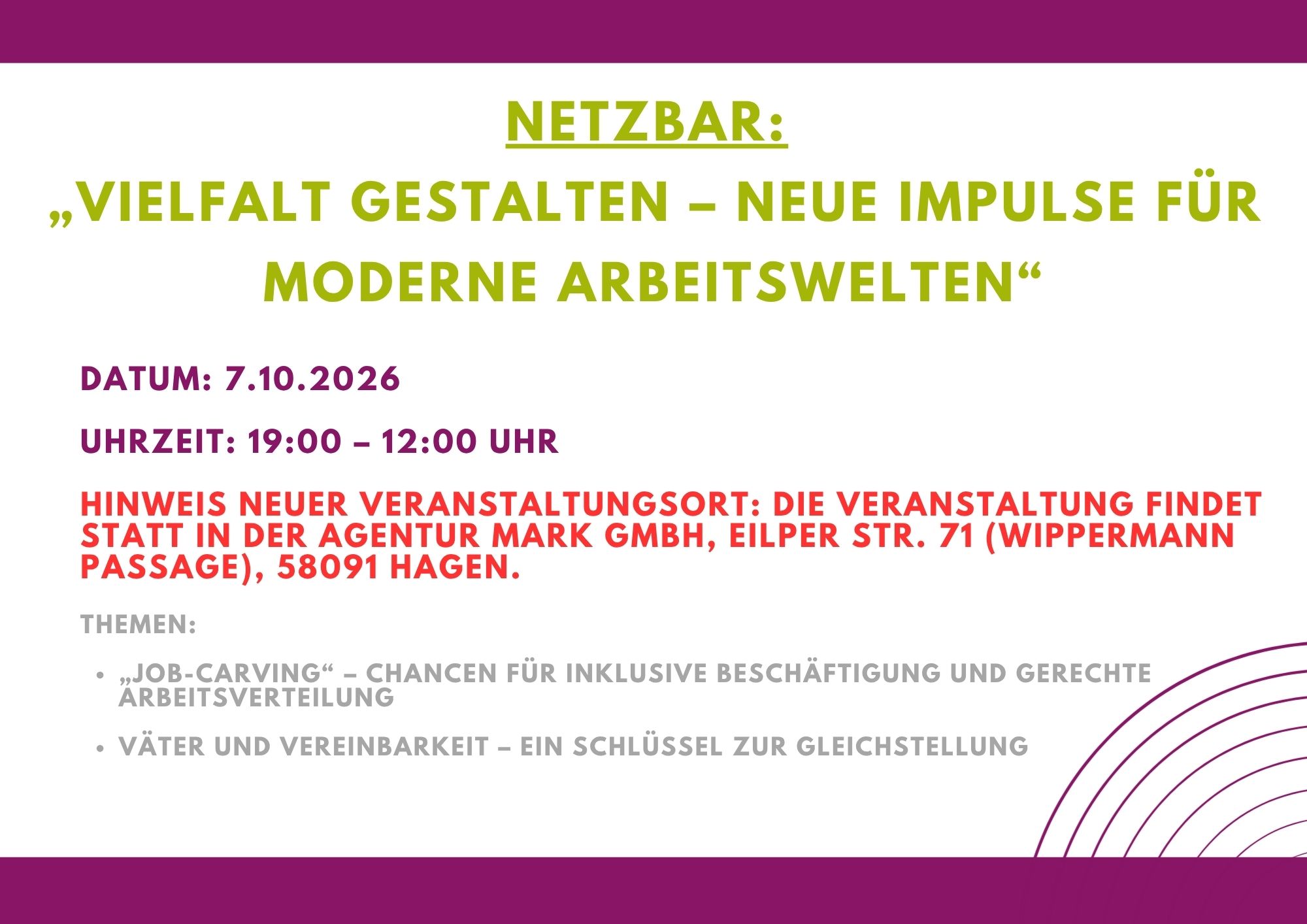 NetzBar: „Vielfalt gestalten – Neue Impulse für moderne Arbeitswelten“